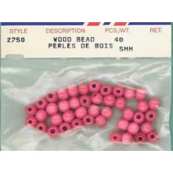 Wood Beads-Pink