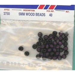 Wood Beads-Purple