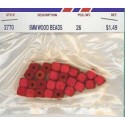 Wood Beads-Red