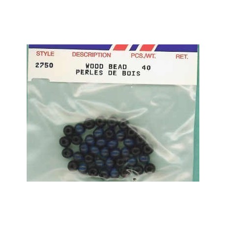 Wood Beads-Royal Blue