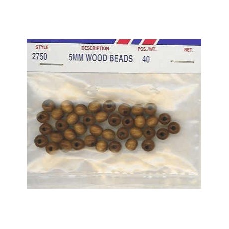 Wood Beads-Tan