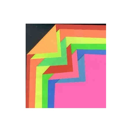 Origami Paper Double Sided Florescent Colors  - 180 mm -  6 sheets