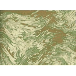 Grafiche Tassotti Decorative Paper - Marbled Green Gold - 70cm x 100cm