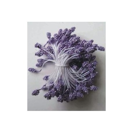 Artificial Flower Stamens - Dark Purple - 2024
