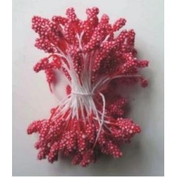 Artificial Flower Stamens - Red - 2024