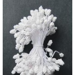 Artificial Flower Stamens - White - 2024