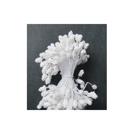 Artificial Flower Stamens - White - 2024
