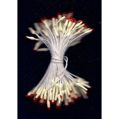 Artificial Flower Stamens - Red Tip - 2022