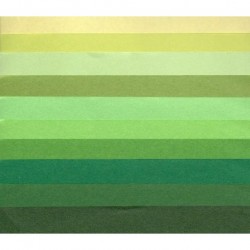 Origami Paper Mix Colors Of Green Washi - 150 mm -  30 sheets
