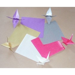 Origami Paper Glitter Pearl - 150 mm - 20 sheets