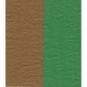 Crepe Paper - Double Sided Green and Brown - 100 mm - 12 sheets