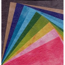 Origami Paper Washi Dyed Momigami Kozoshi - 150 mm - 10 sheets