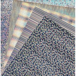 Hologram Card Stock Paper - 150 mm -  5 sheets