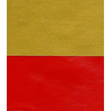 Red and Gold Washi Paper  - 640 mm x 480 mm