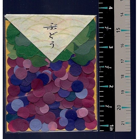 Washi Paper Set Grapes and Leaf Punch Outs
