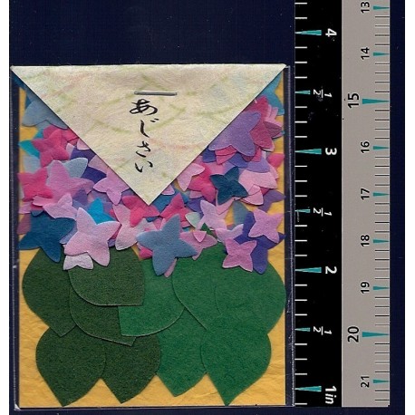 Washi Paper Set Hydrangea and Leaf Punch Outs