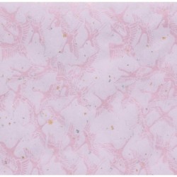 Washi Paper - Light Pink With Pink Cranes