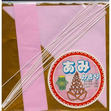 Origami Paper With Cute Hanging Tissue Pieces Decoration Series