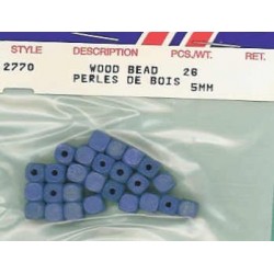 Wood Beads-Lt-Blue
