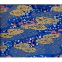 Washi Paper - Blue with Gold Clouds