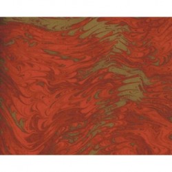 Grafiche Tassotti Decorative Paper - Marbled Red-Gold - Half