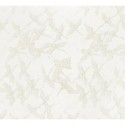 Washi Paper - White With Light Silver Cranes - Half Sheet