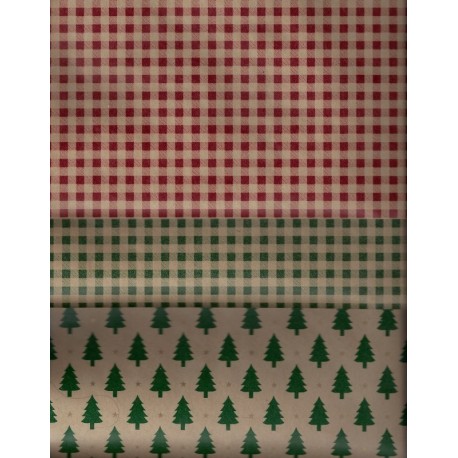 Kraft Paper Country Christmas Print  - 300 mm - 8 sheets