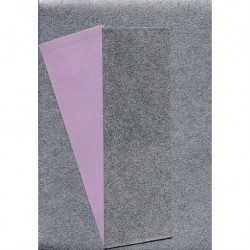 Origami Paper Silver Metallic and Pink Washi - 075 mm -  40 sheets