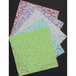 Origami Paper Unryu Or Mulberry With Swirl  Print - 150 mm - 10 sheets