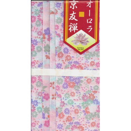 Origami Paper Aurora Kyoyuzen Patern - 257 mm -  3 sheets