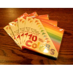 Origami Paper 10 Different Sizes Pastel Color - 060 mm -100 sh - Bulk