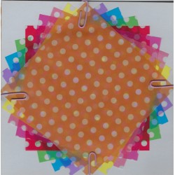 Origami Paper Two Sizes of Pattern Dot Print - 150 mm - 32 sheets