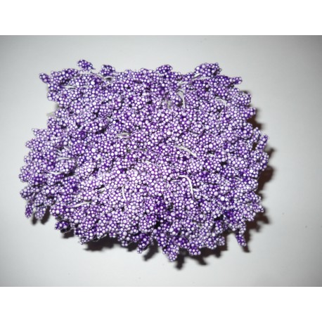 Artificial Flower Stamens Bulk - Light Purple - 2024