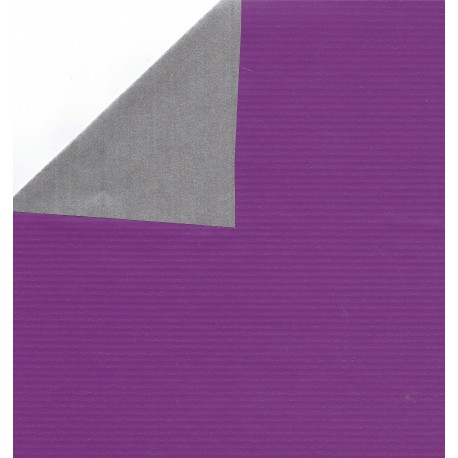 Kraft Paper Double Sided Purple and Silver - JR-B980 - 600 mm - 1 Sheet