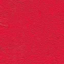 Mulberry Paper - Wrinkle Fancy Red With Gold Brush