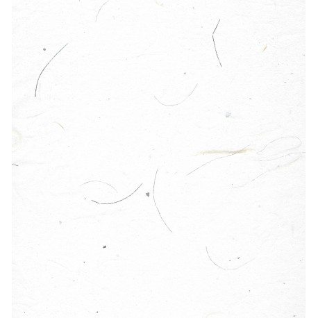 Mulberry Paper - White With Silver Strands And Silver Specks
