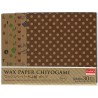 Origami Wax Paper With Chiyogami Print - 150mm - 30 sheets