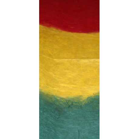 Mulberry Paper - Three Tone Colors  Red Yellow Blue