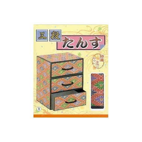 Tokusen Tetsukuri Three Chest Drawer Washi Kit