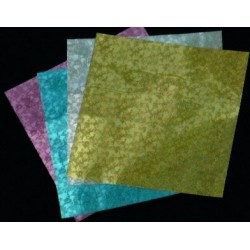 Origami Paper Laser Color Heart - 150 mm -  5 sheets