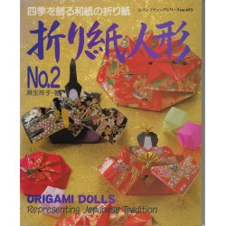 Origami Dolls Representing  Japanese Tradition