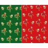 Glossy Pinnocchio Green and Red Origami Paper - 12 sheets - 150mm - Disc