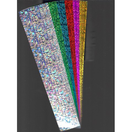 Six Colors Big Lucky Star Paper Strips - 6 inch by 1 inch - 54 strips
