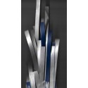 Dark Blue and Silver Paper Strips Double Sided - 5mm x 300mm