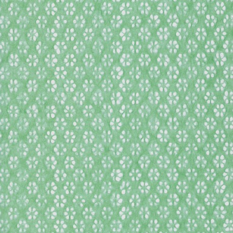 Koume Lace (Plum Blossom Pattern), Green - One Half Sheet