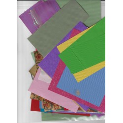 Lots Of Diverse Types of Scrap Paper End Cuts - 75 Pieces