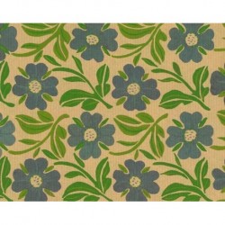 Kraft Paper by Kartos With Flower Print - 300mm (12 inches) - 5 sheets