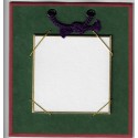Small Red Framed Green Shikishi Board - 100mm