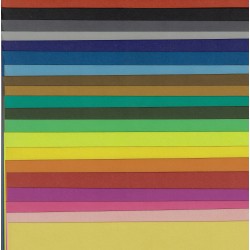 Bright Color Construction Paper - 20 sheets - 20 Colors - 26.5x38cm