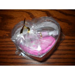 Pastel Lucky Stars In Plastic  Heart Shaped Container 